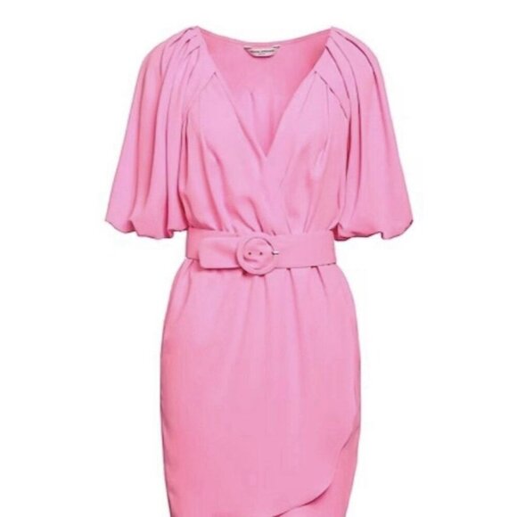 Amanda Uprichard Durand Mini Dress In Shocking Pink Size M Party NWT ($245 msrp) - Picture 1 of 16